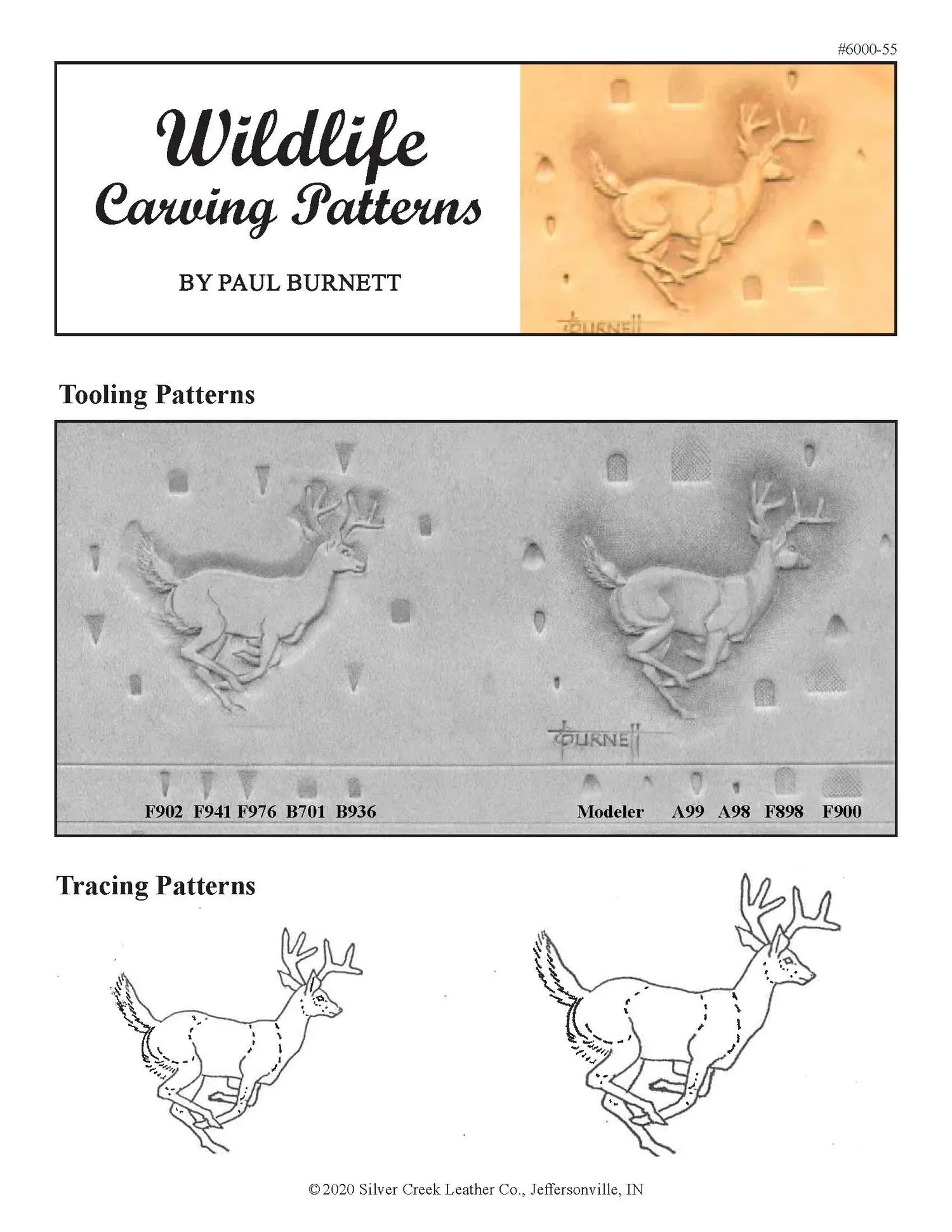 Deer Tooling and Carving Patterns by Paul Burnett