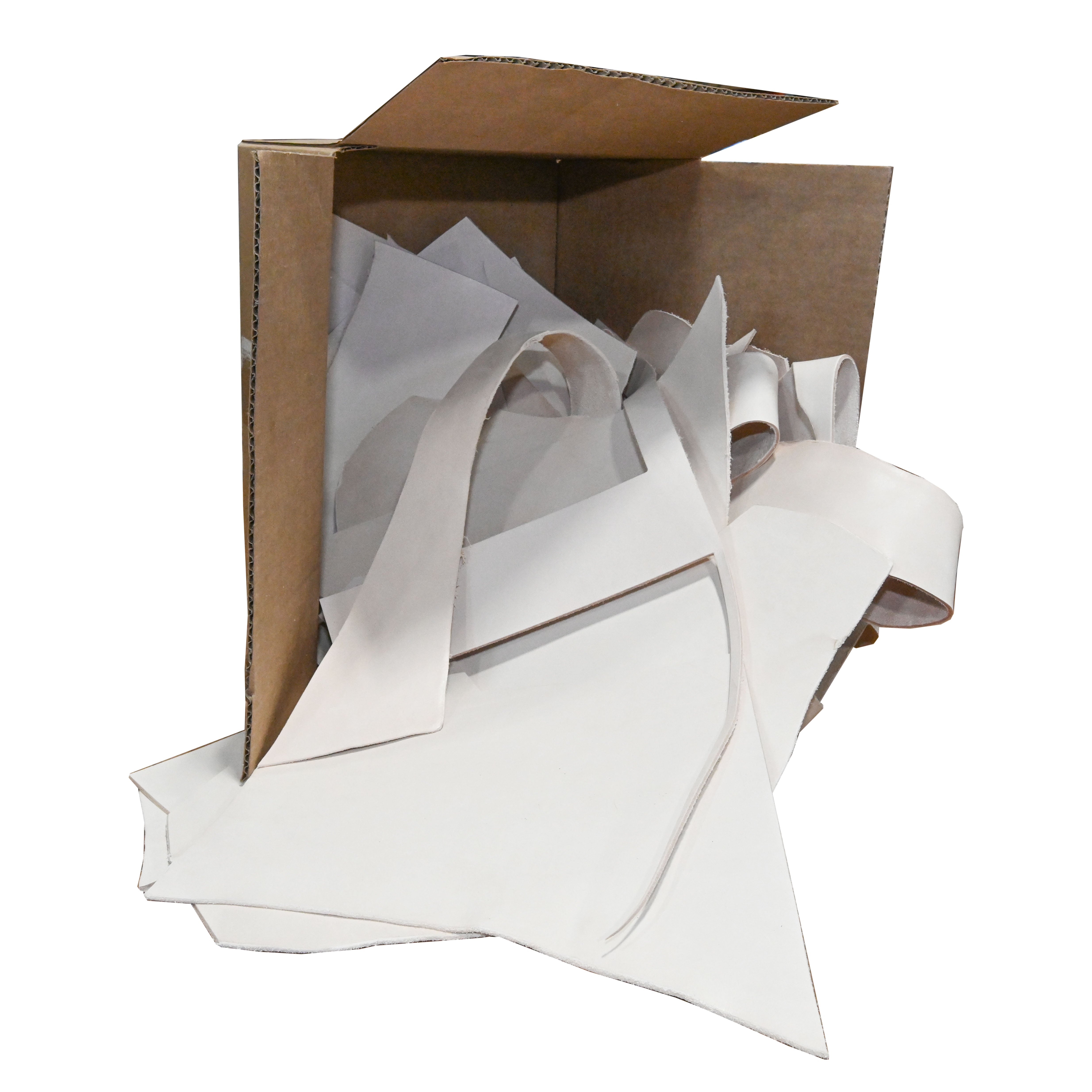 Veg Tan Leather, Assorted Cut Remnant, 10 lb