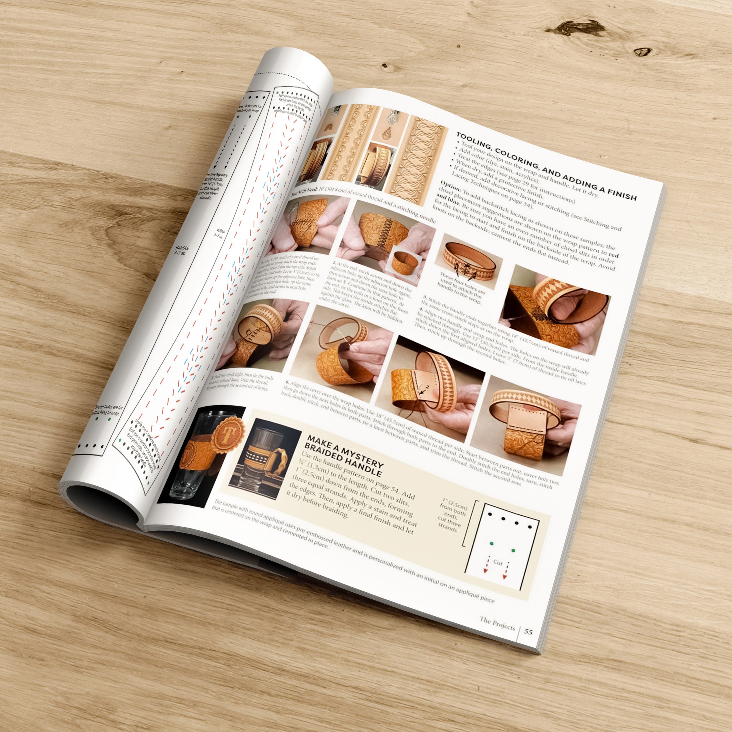 Projects in Leather: Techniques and Step-By-Step Instructions for Making 12 Creative Crafts