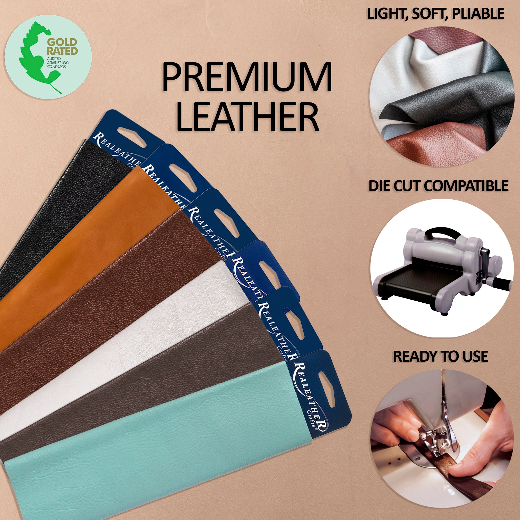 Premium Trim Leather, 8.5" x 11"