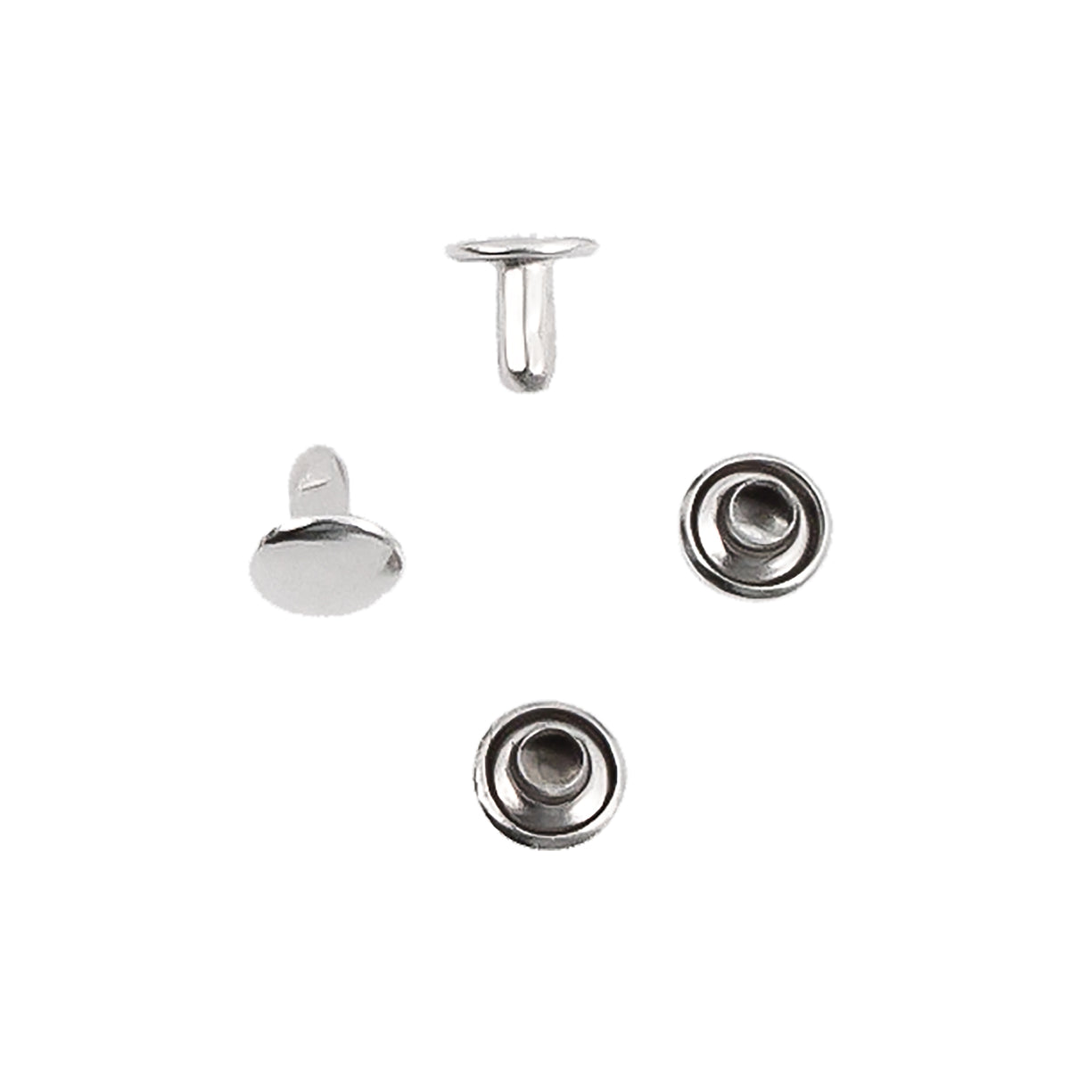Small Rivets, Nickel, 100/pk