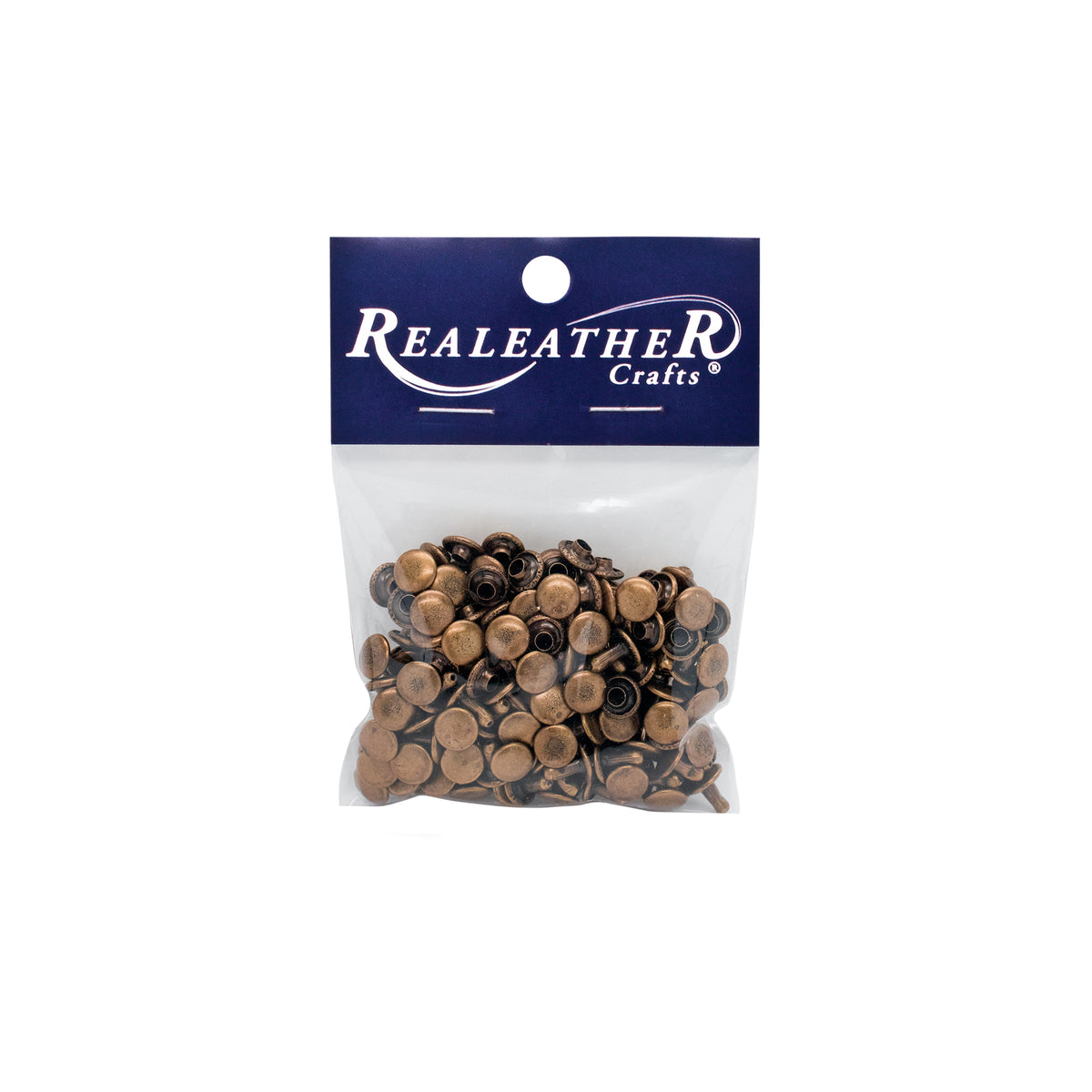 Small Rivets, Antique Brass, 100/pk
