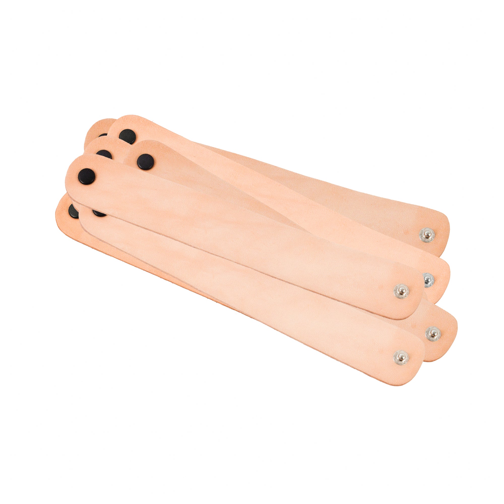 Medium Leather Wristband, Natural, 8/pk