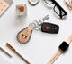 Laced Leather Key Fob
