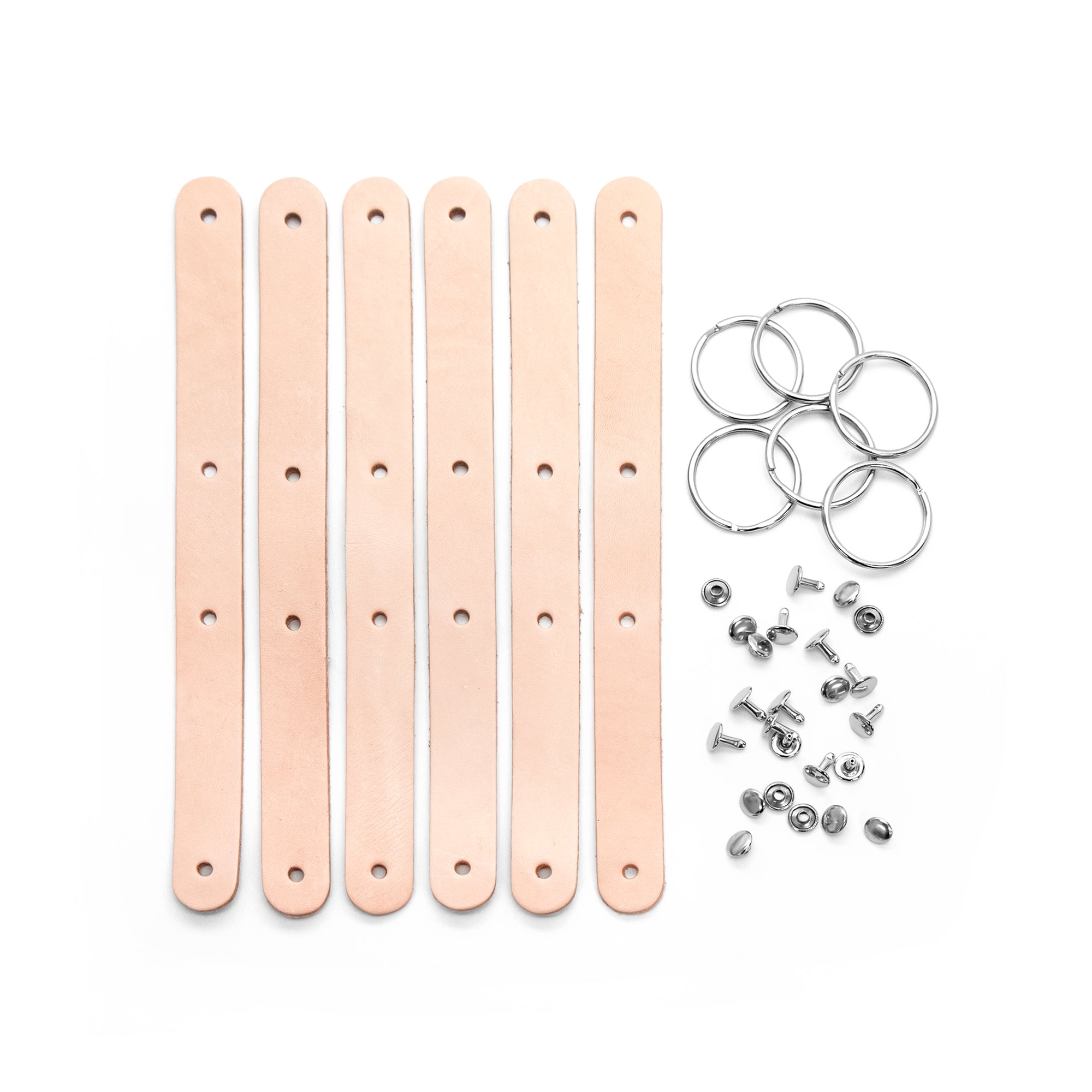 Leather Key Fobs 6/pk