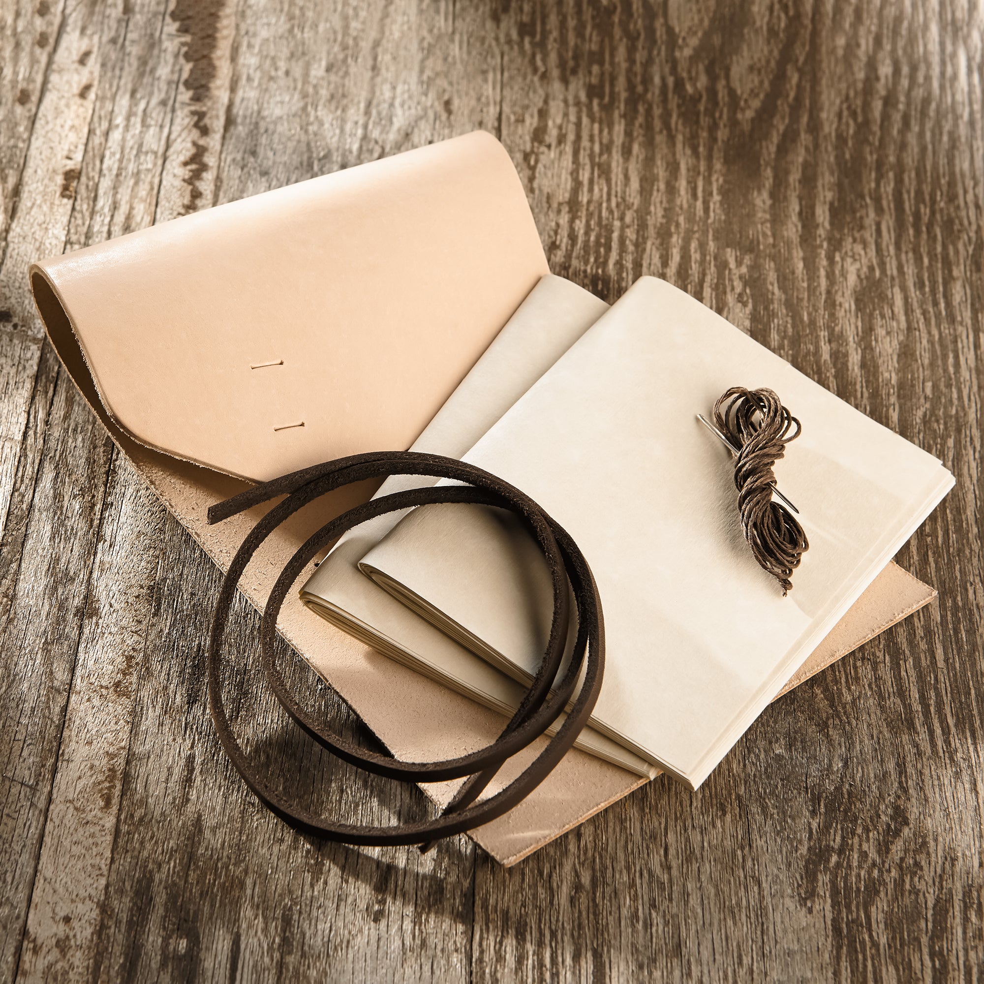 Leather Journal Kit, Brown