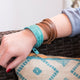 Floral Tooling Wrap Bracelet