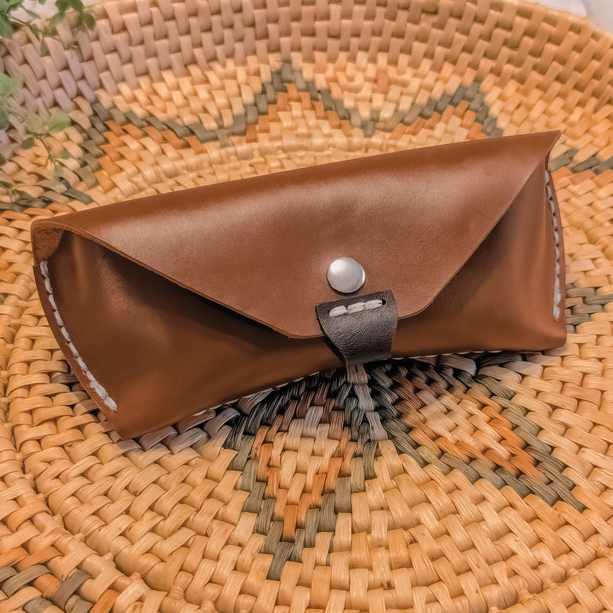 Essential Eyewear Case Leather Kit, Vermont, Cognac
