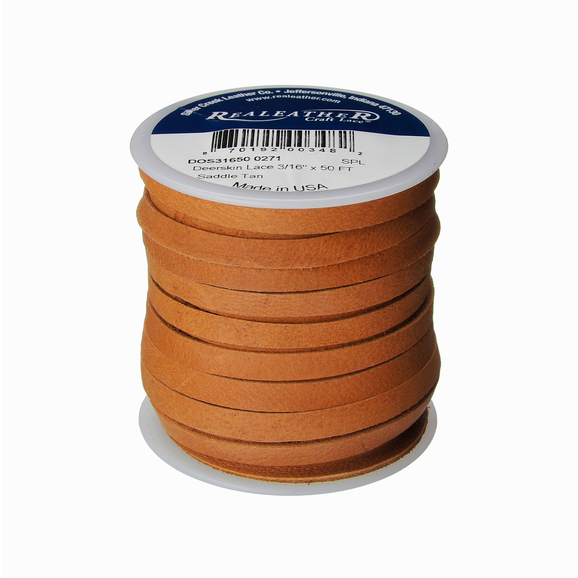 Deerskin Lace Spool, 3/16" x 50 ft