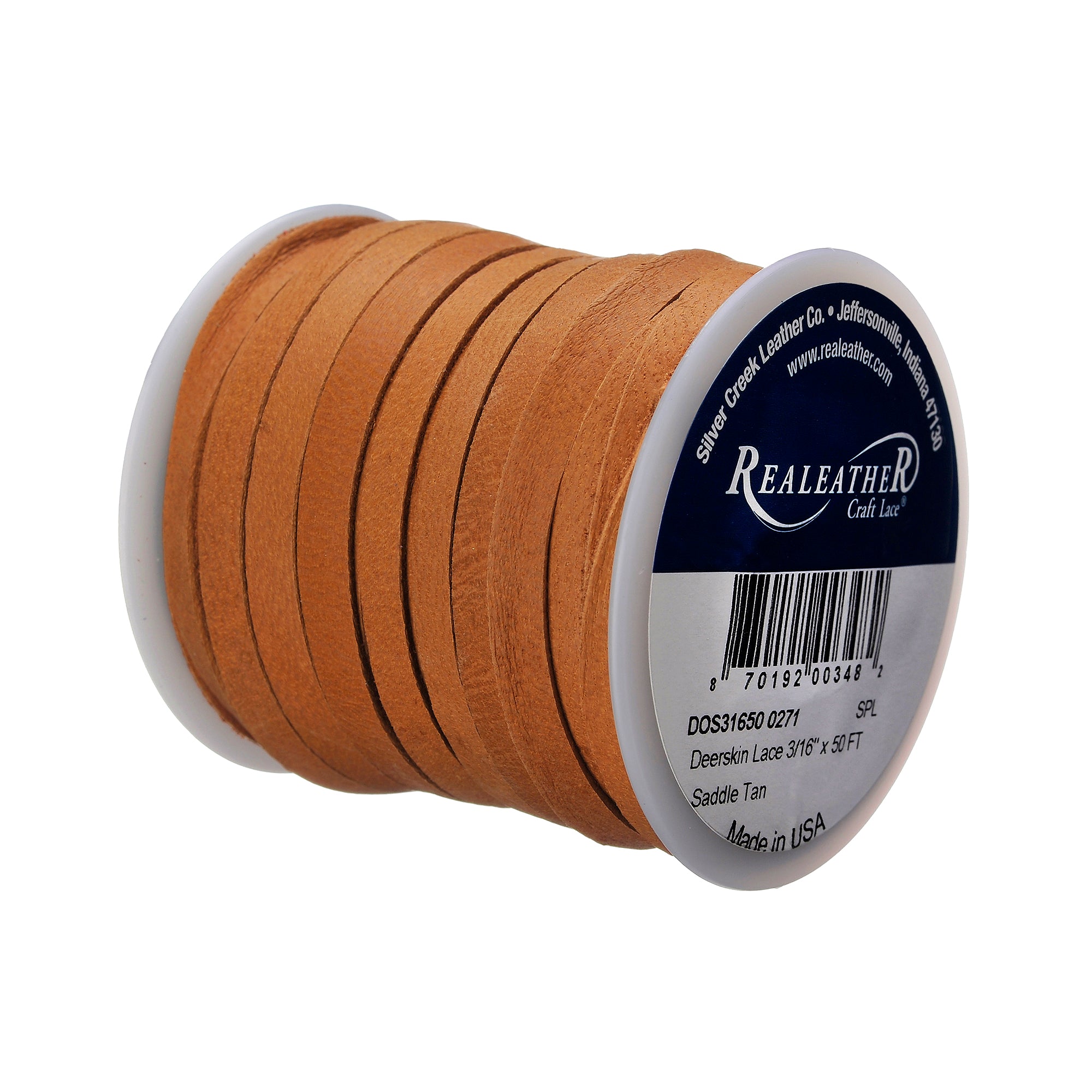 Deerskin Lace Spool, 3/16" x 50 ft