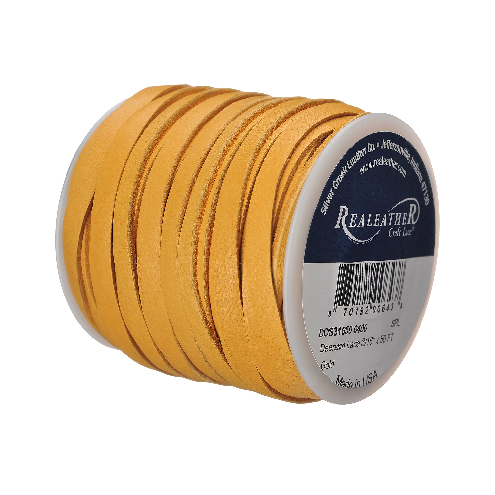 Deerskin Lace Spool, 3/16" x 50 ft