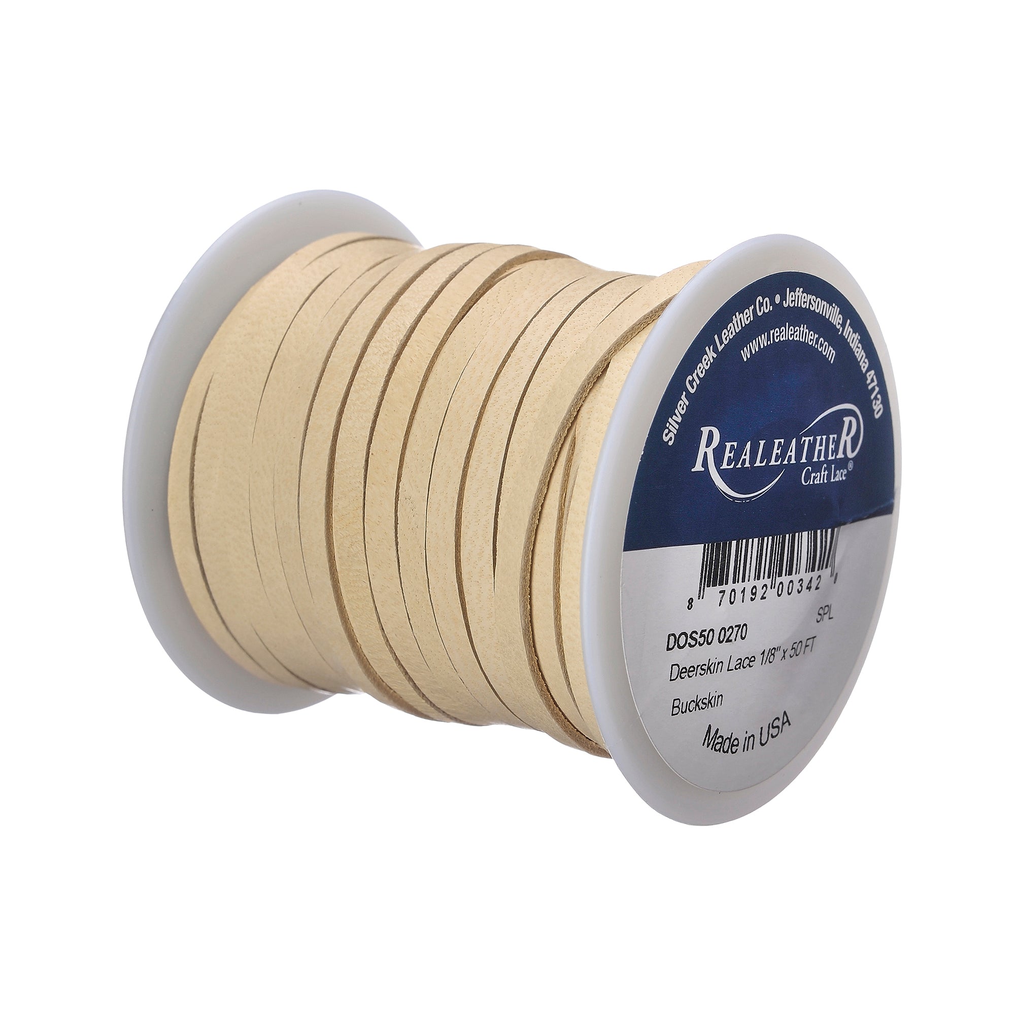 Deerskin Lace Spool, 1/8" x 50 ft