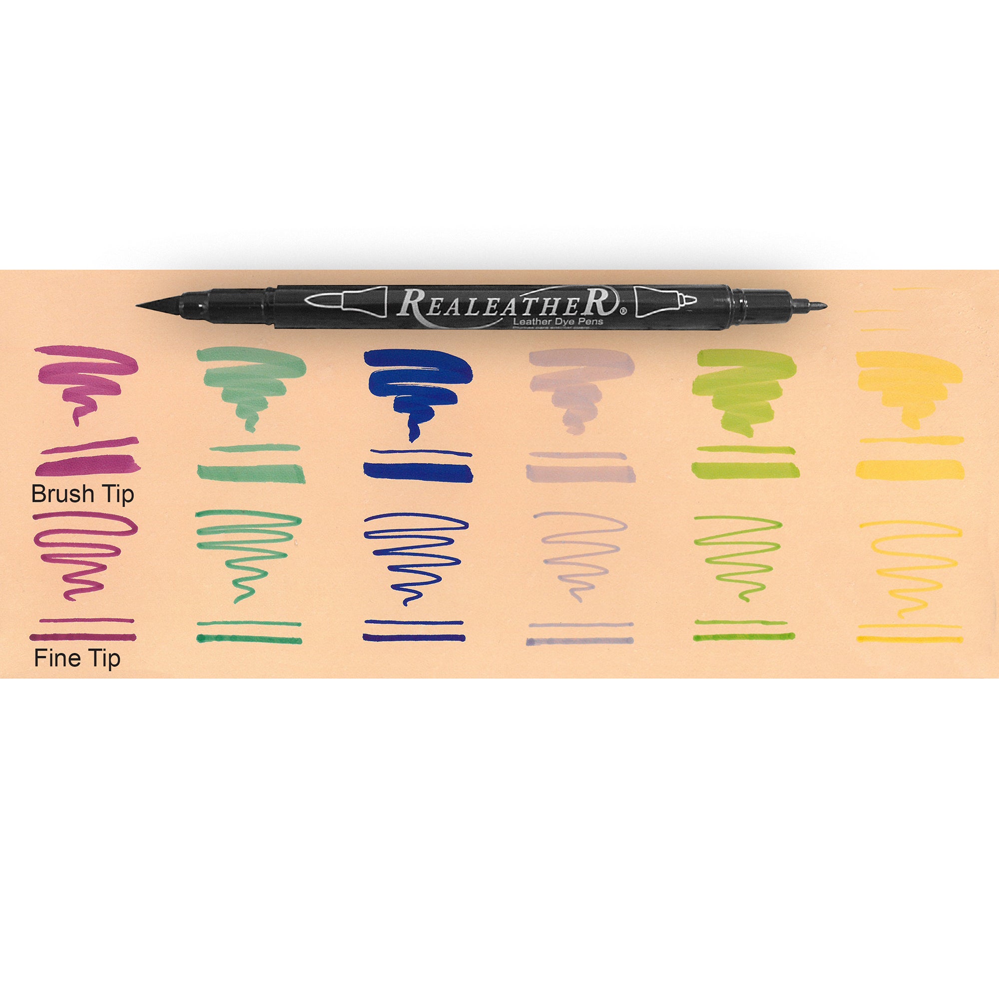 Leather Dye Markers, 6pk