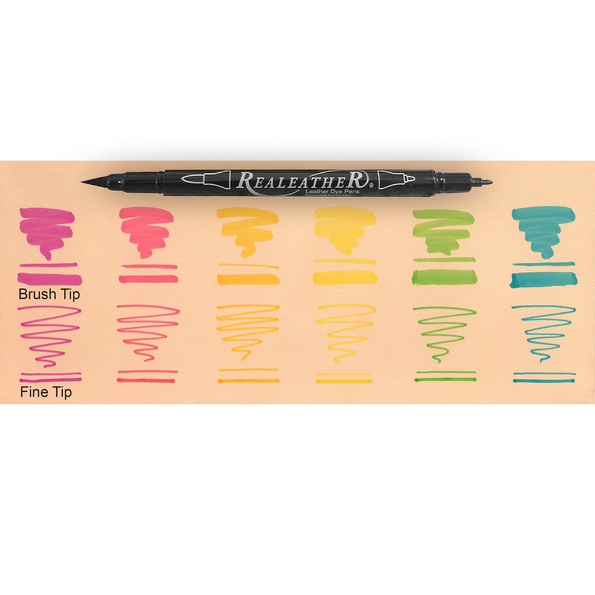 Leather Dye Markers, 6pk