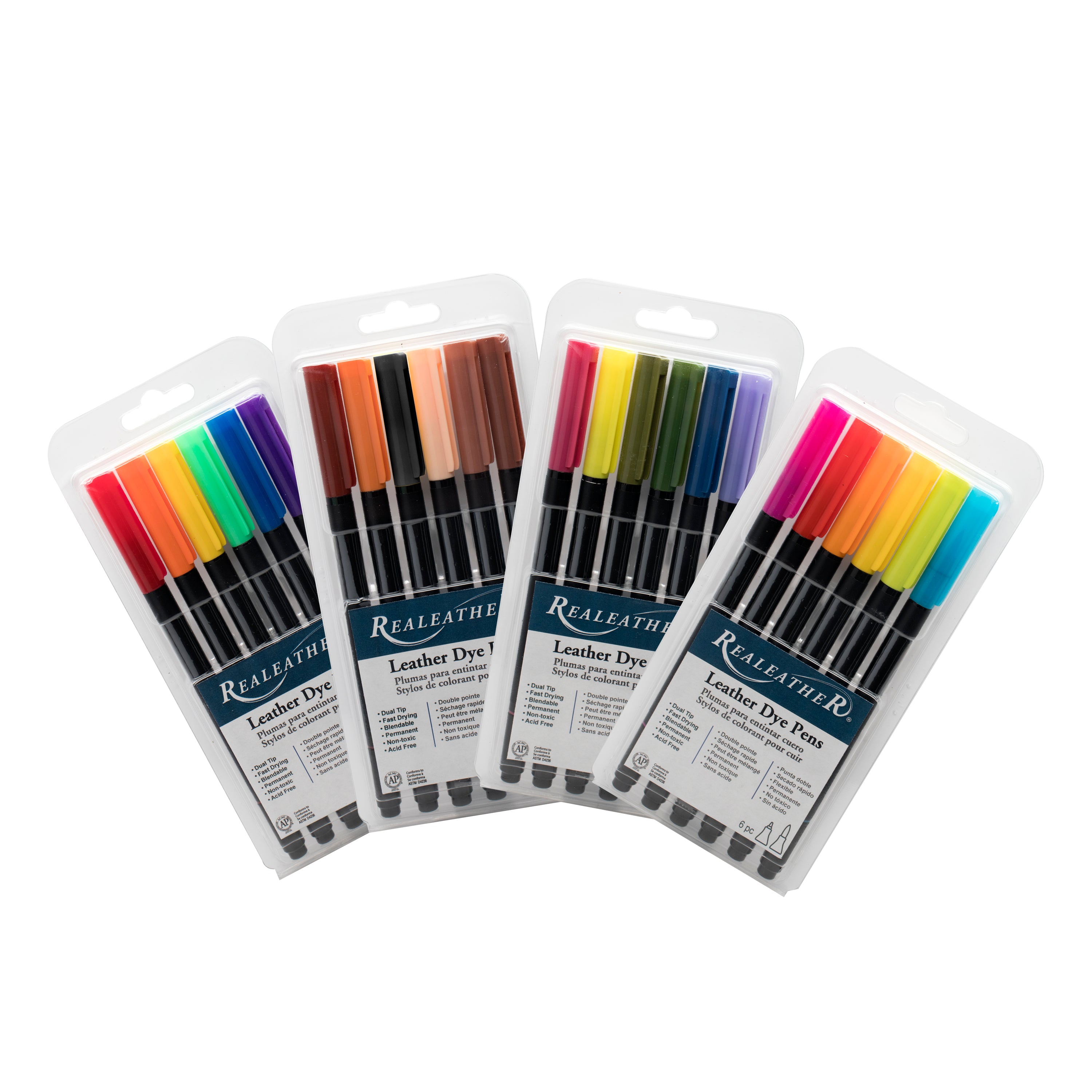 Leather Dye Markers, 6pk