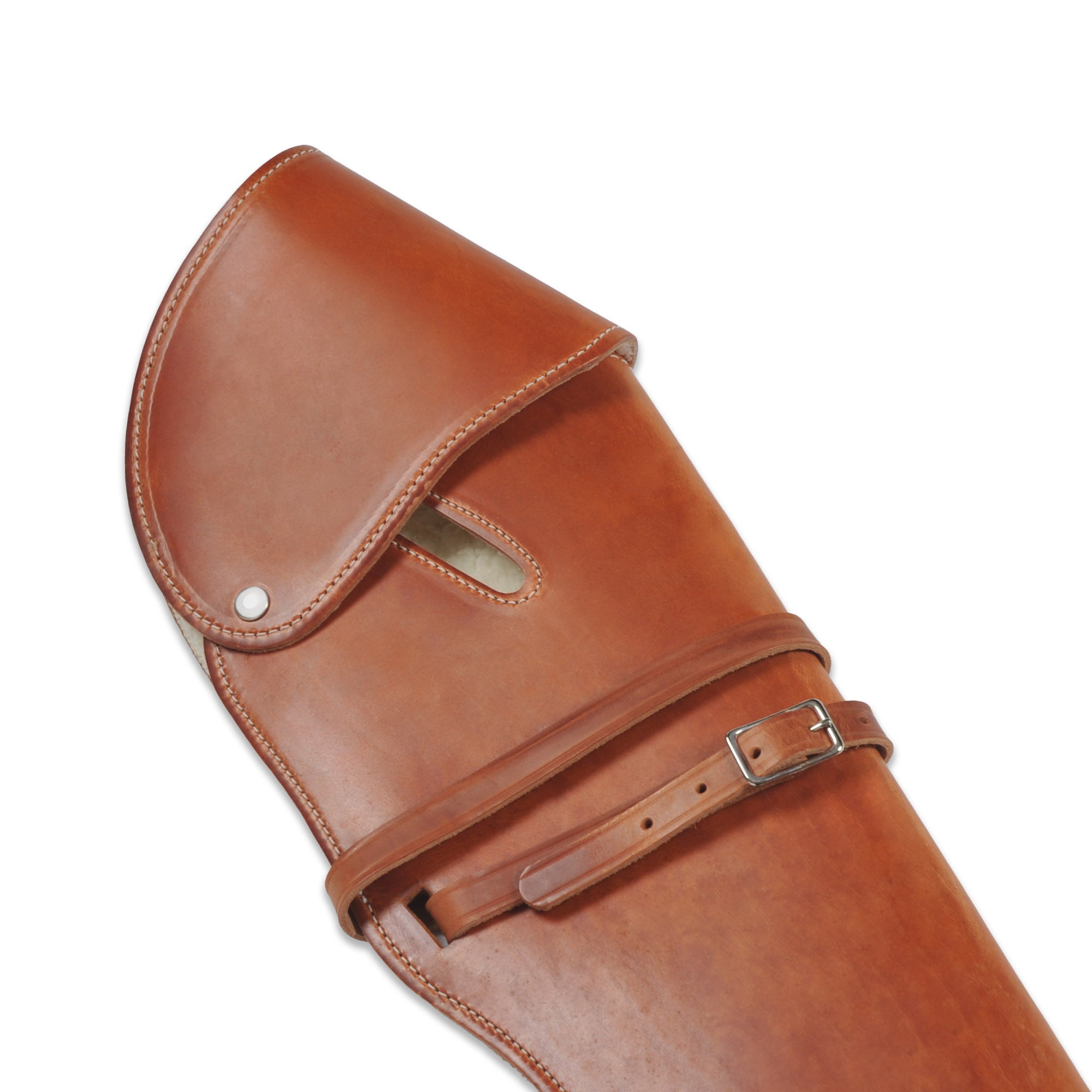Large Rifle Scabbard w/ Flap and Harness, Lined with Fleece