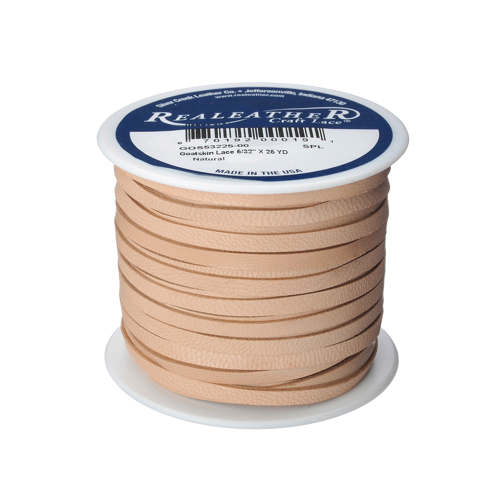 Goatskin Lace, 5/32" x 25 yd, Natural