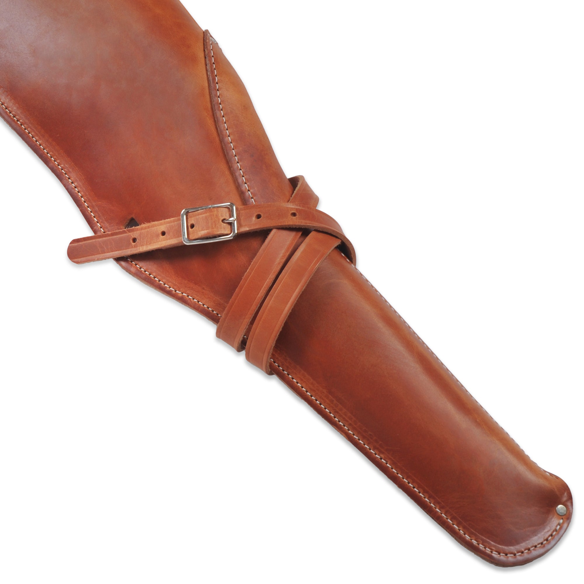 Large Rifle Scabbard w/ Flap and Harness, Unlined