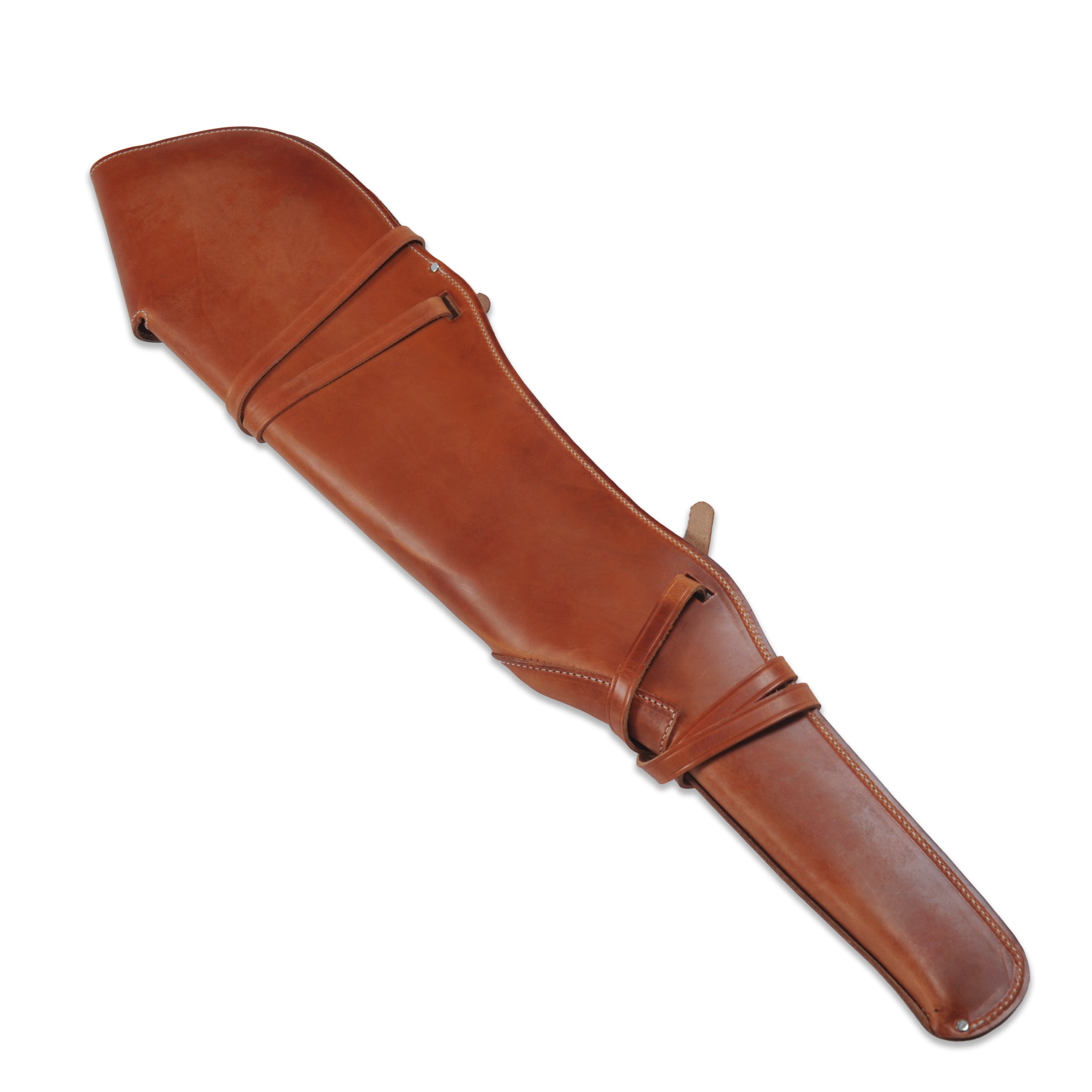 Large Rifle Scabbard w/ Flap and Harness, Lined with Fleece