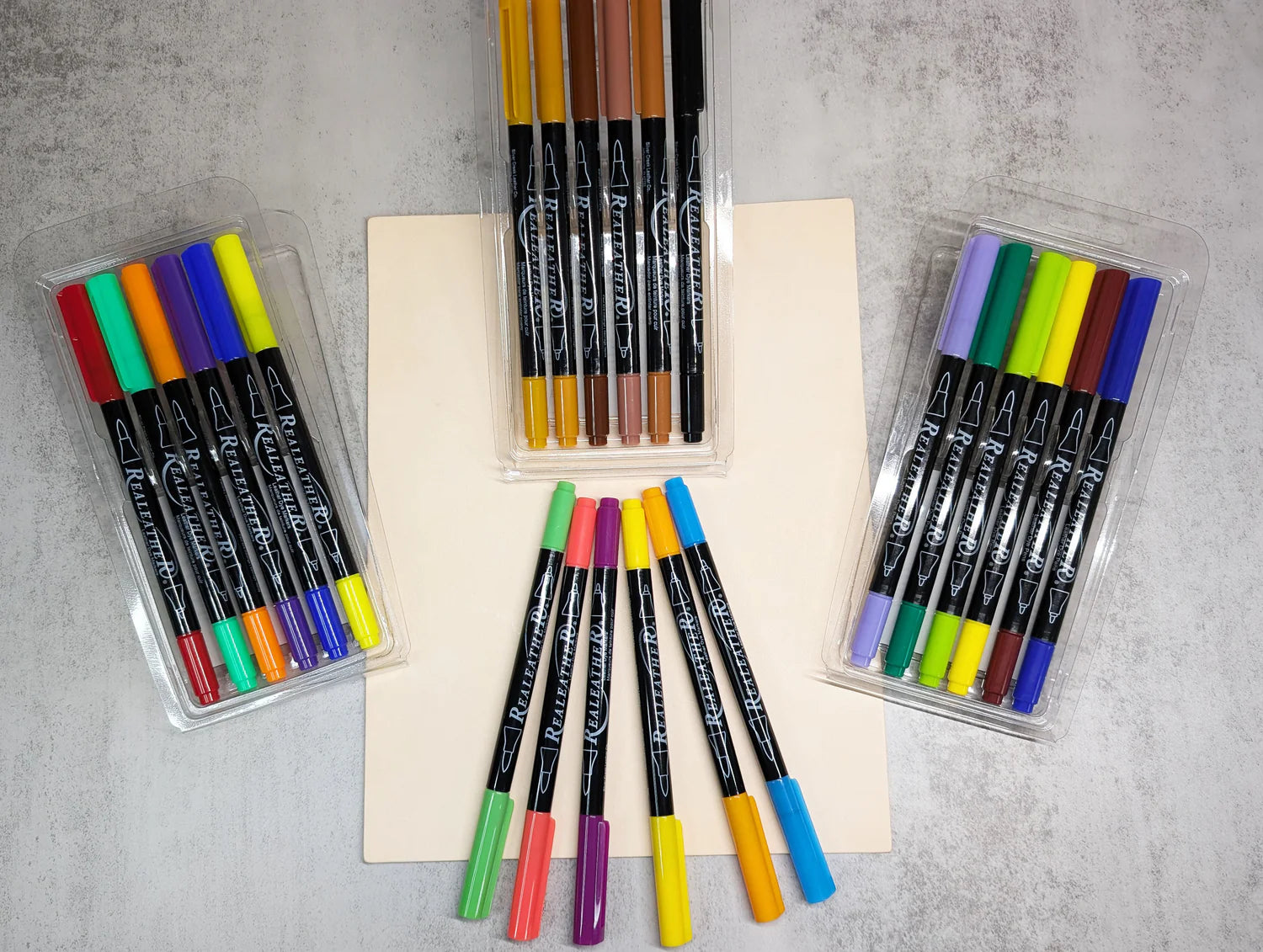 Leather Dye Markers, Landscape, 6/pk