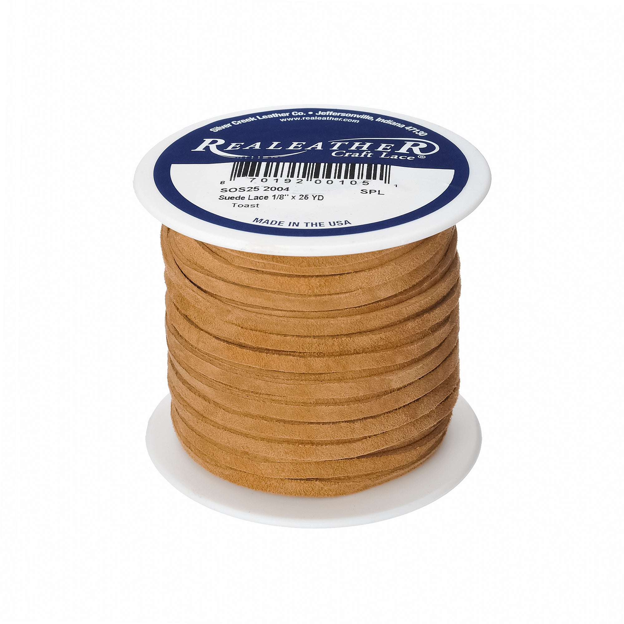 Suede Lace Spool, 1/8" x 25 yd