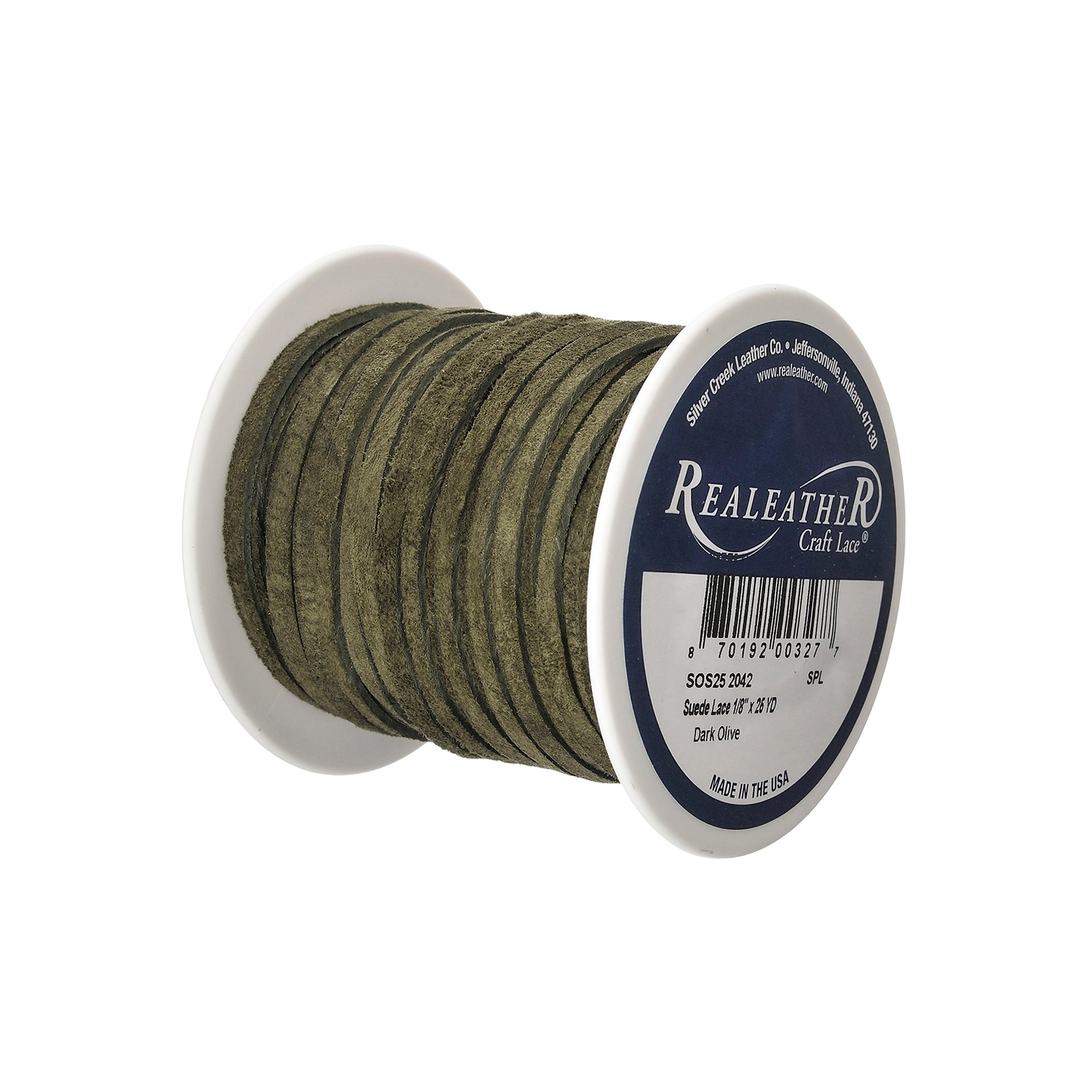 Suede Lace Spool, 1/8" x 25 yd