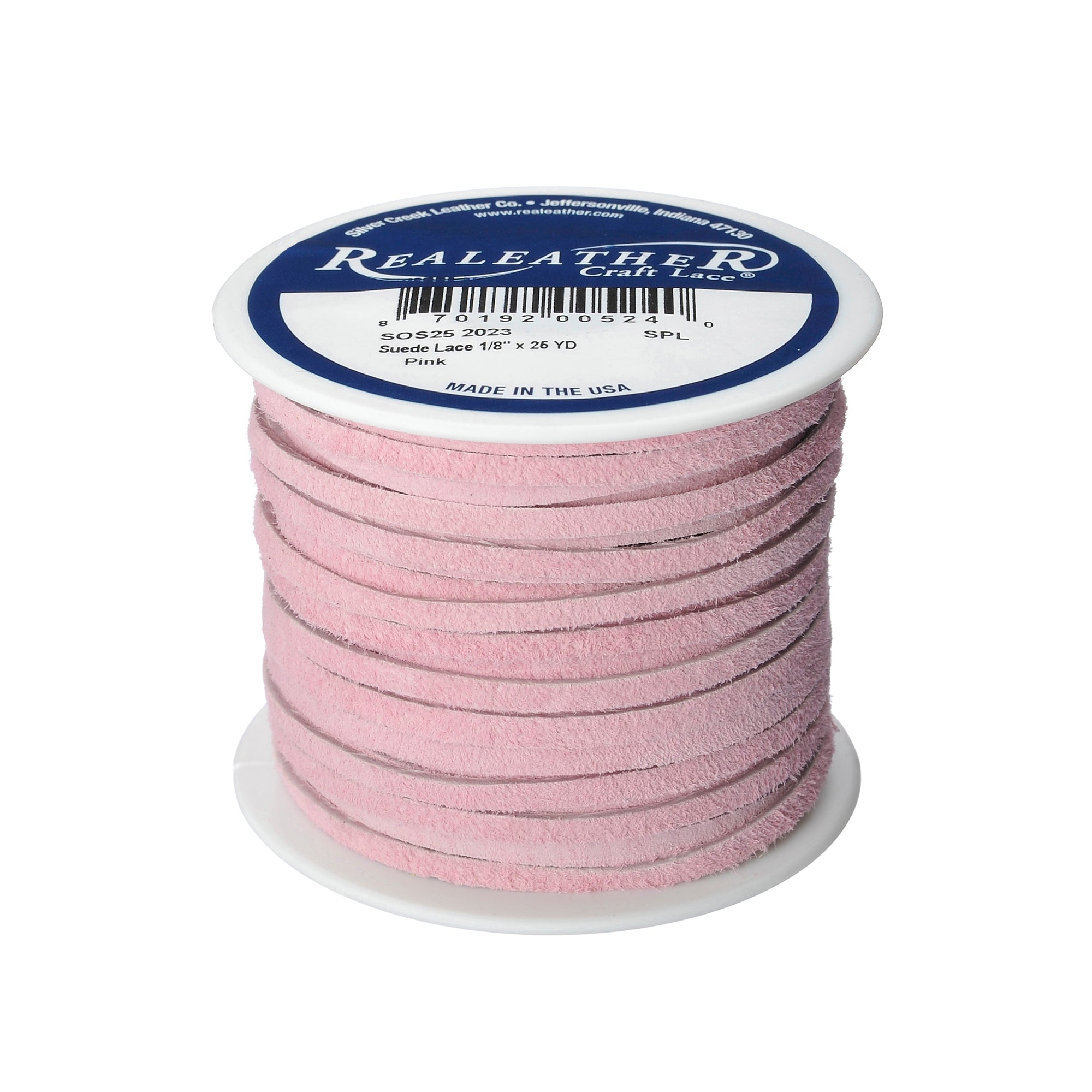 Suede Lace Spool, 1/8" x 25 yd