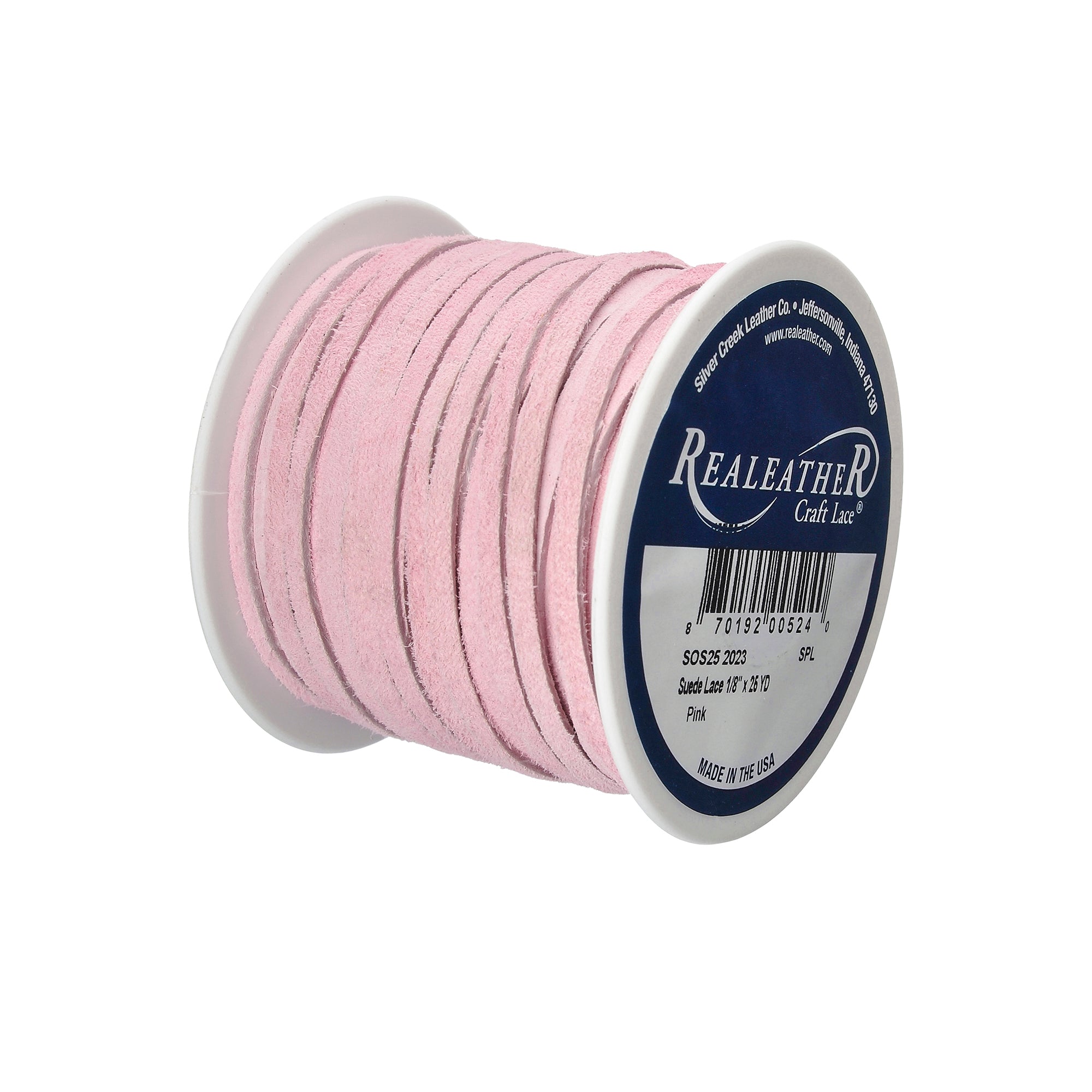 Suede Lace Spool, 1/8" x 25 yd
