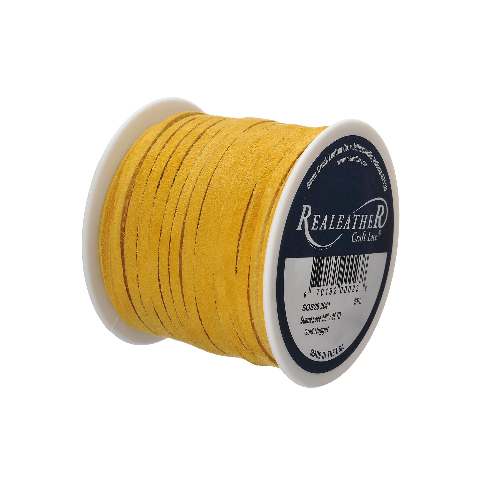 Suede Lace Spool, 1/8" x 25 yd