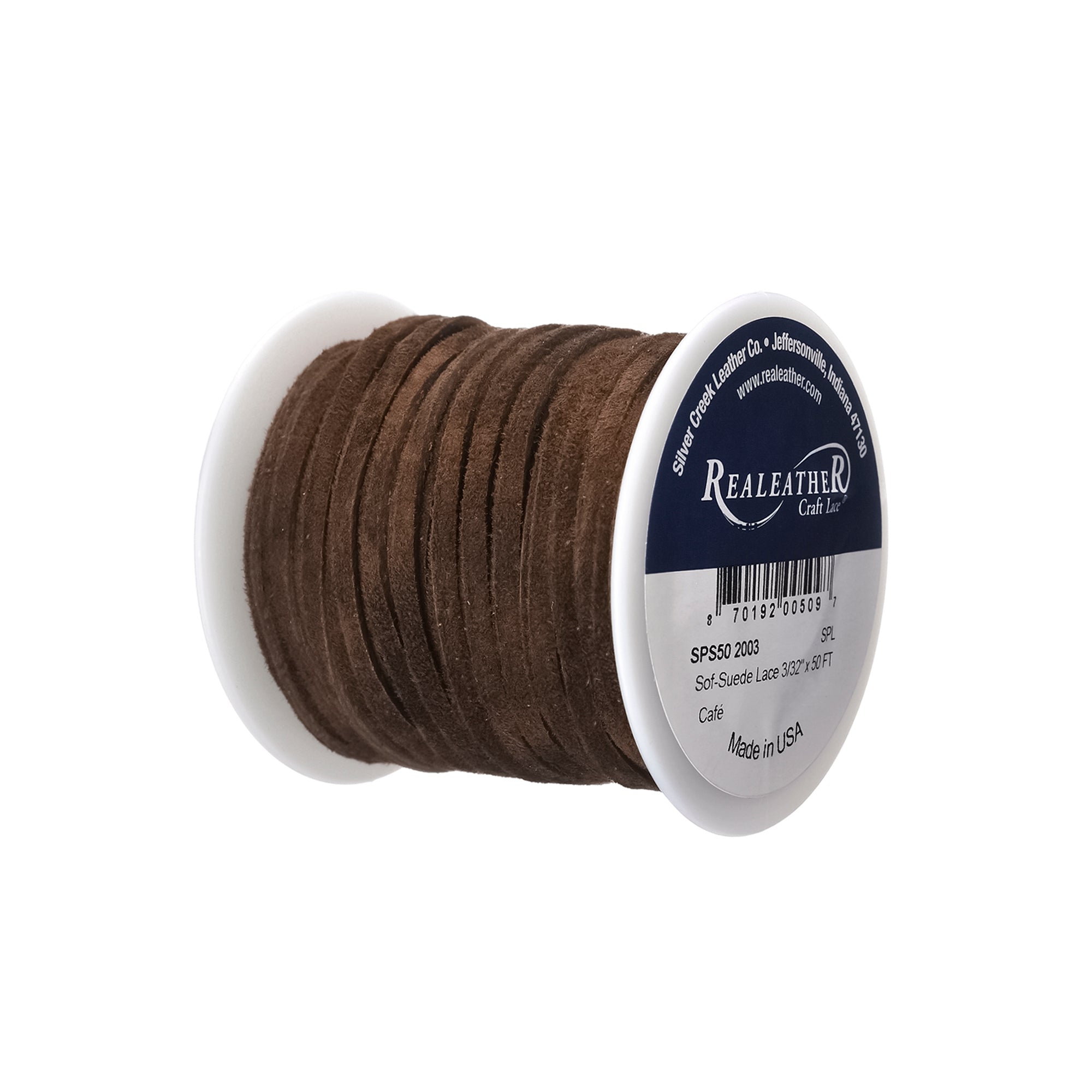 Sof-Suede Lace Spool, 3/32" x 50 ft