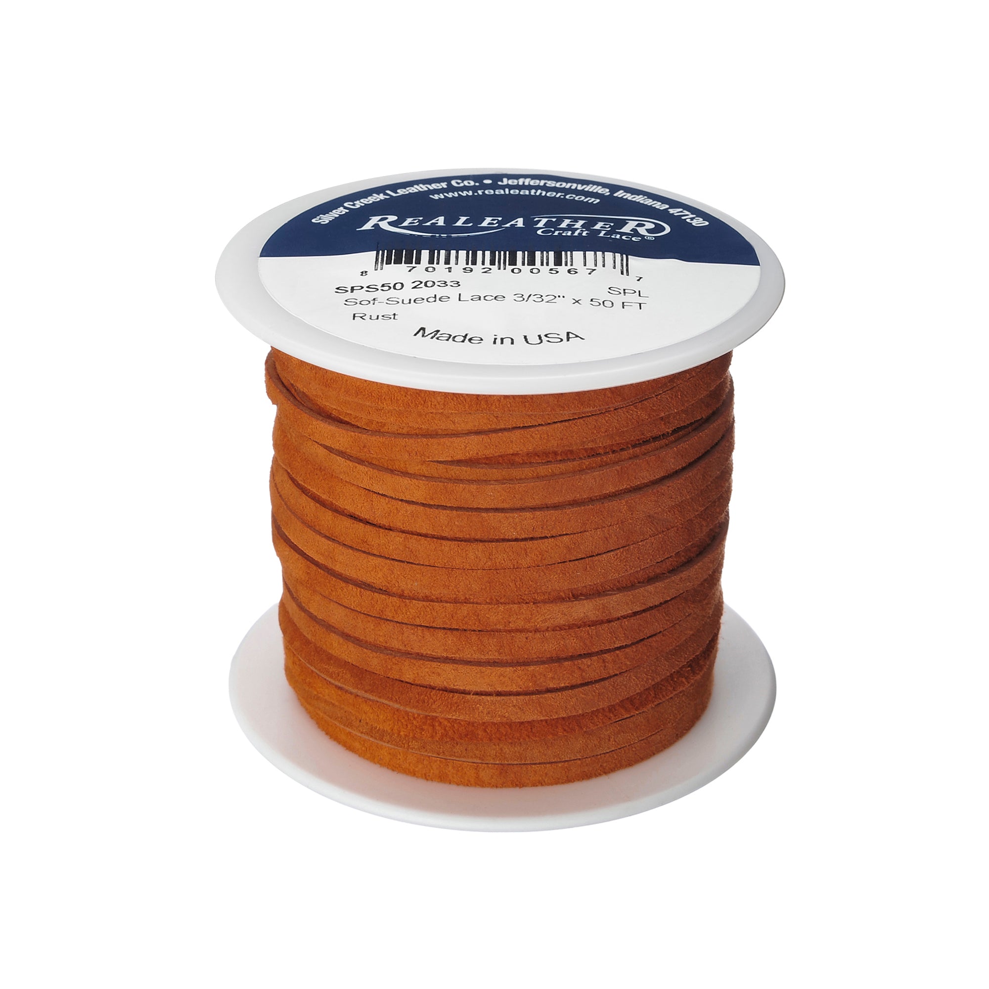 Sof-Suede Lace Spool, 3/32" x 50 ft