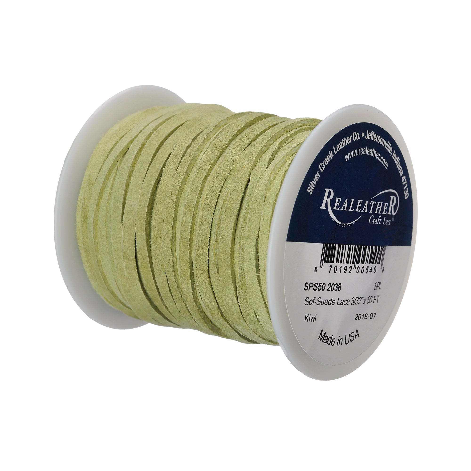 Sof-Suede Lace Spool, 3/32" x 50 ft