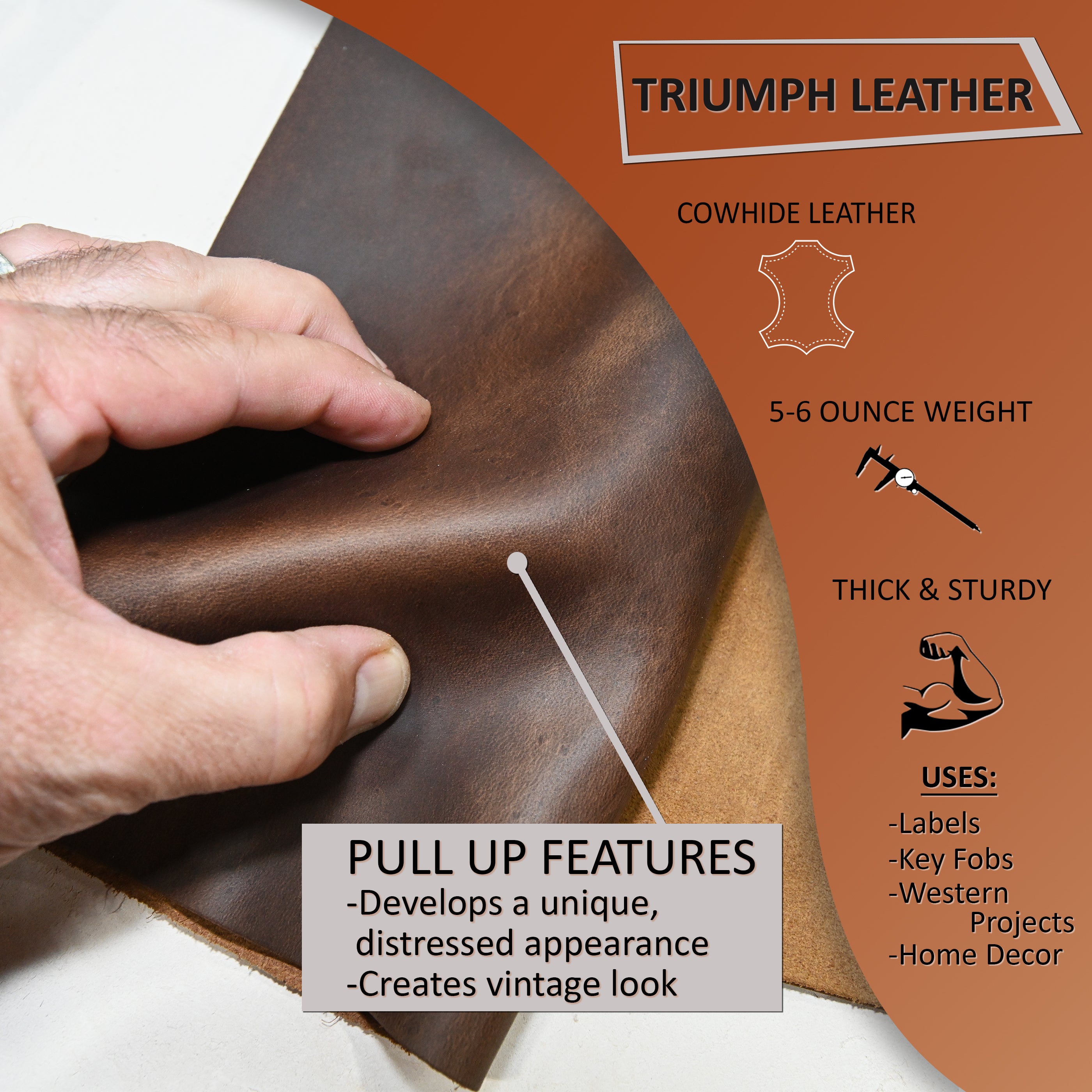 Premium Trim Leather, 8.5" x 11"