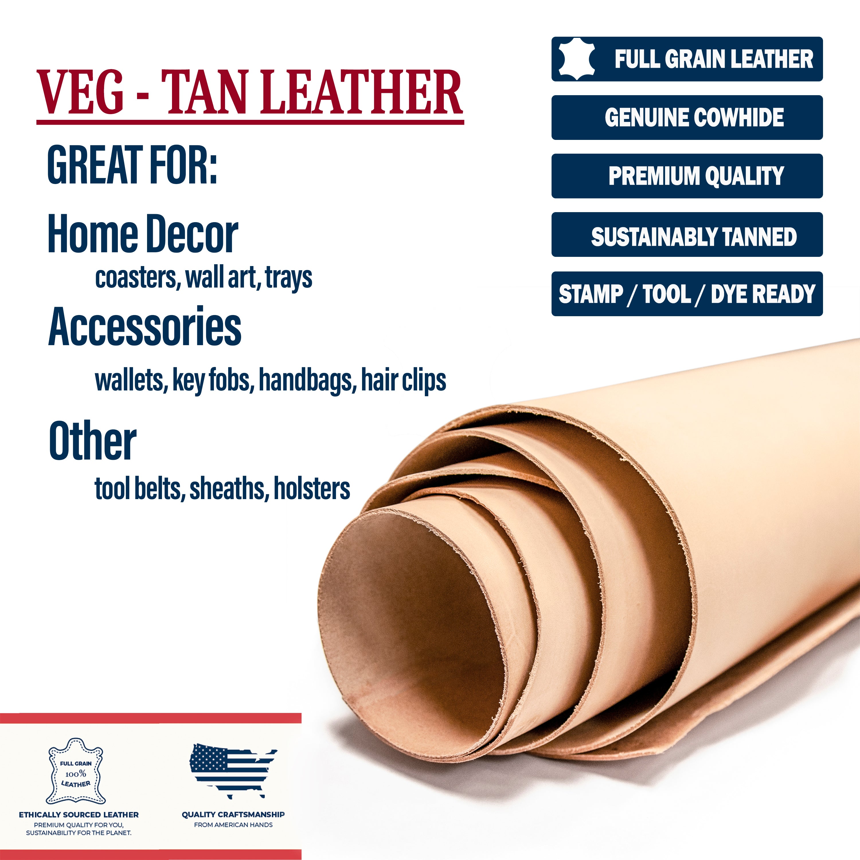 Tooling Leather Variety Pack, 8.5"x11"