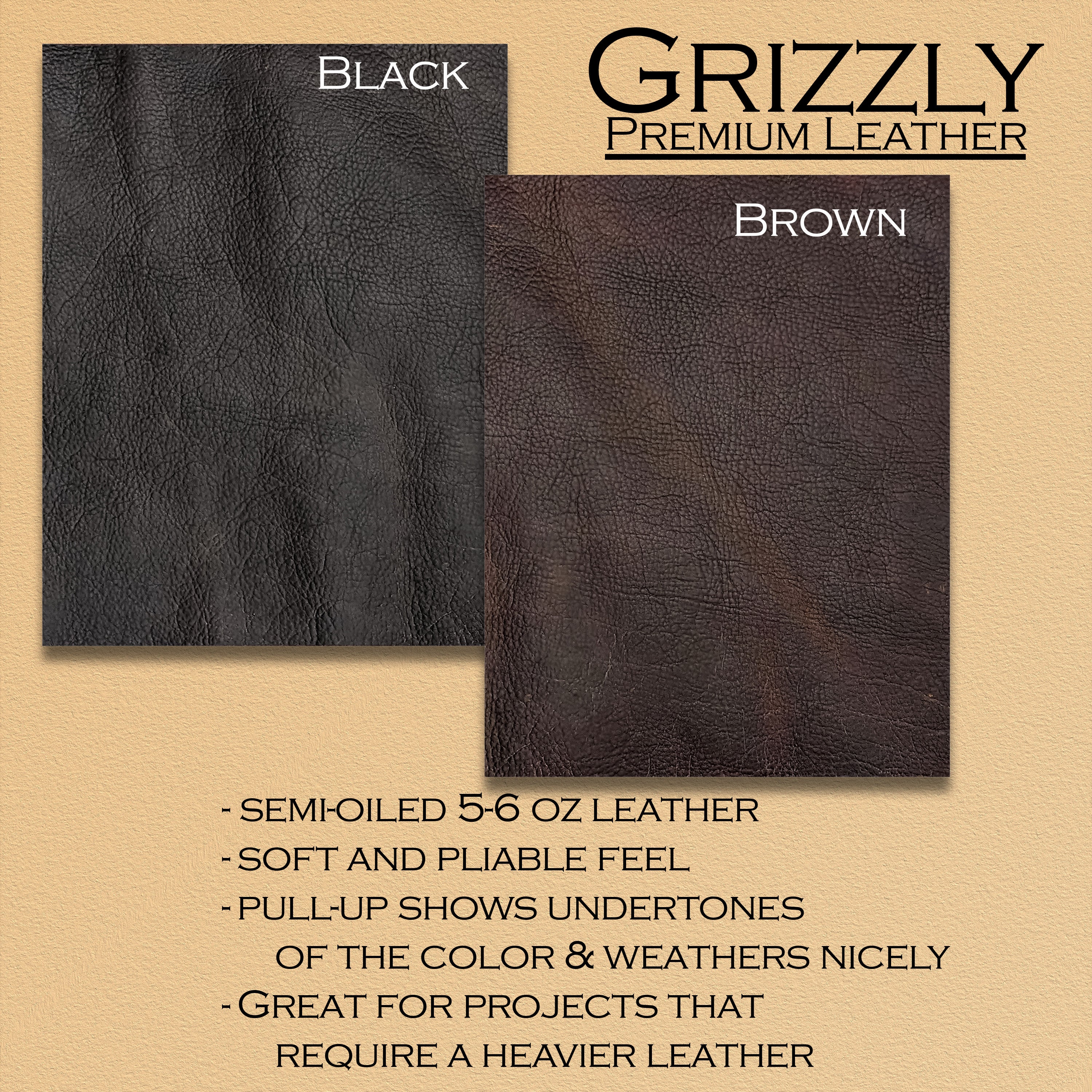 Premium Trim Leather, 8.5" x 11"