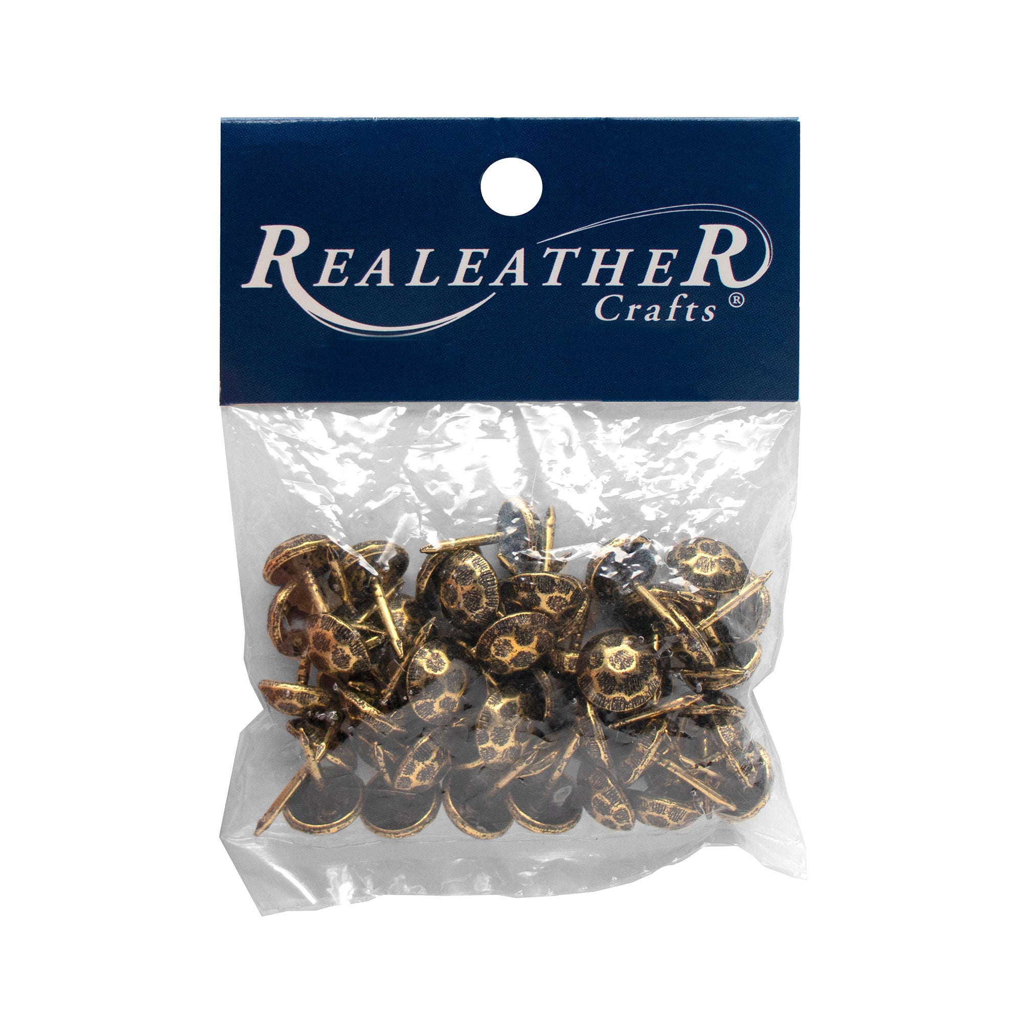 Realeather Swivel Snap Hooks - Antique Brass, Pkg of 2