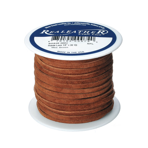Suede Lace, 1/8" x 25 yds