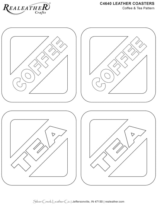 Coaster Patterns for Realeather Hobby Lobby Kits