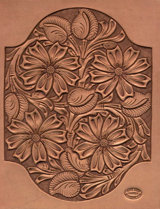 Framed Sheridan Style Floral Pattern by Chan Geer