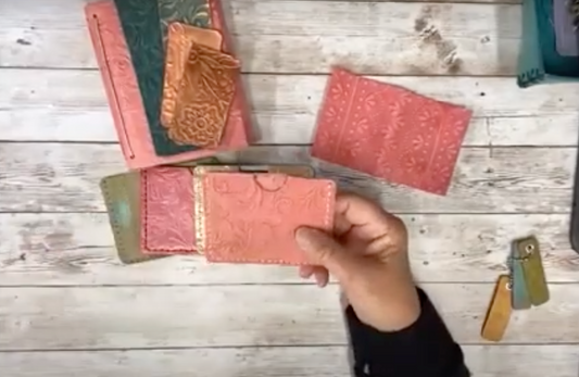 Making A Simple Leather Envelope Pouch with Eileen Hull
