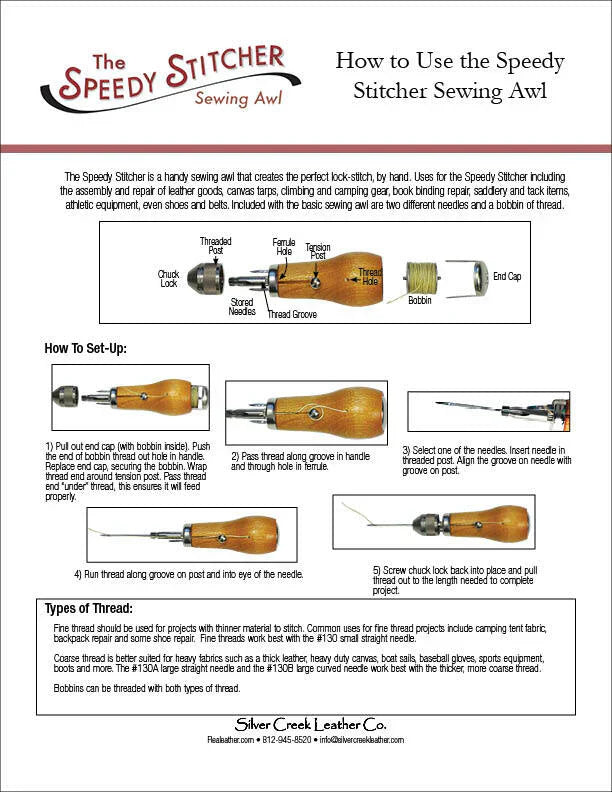 Speedy Stitcher Sewing Awl Tips