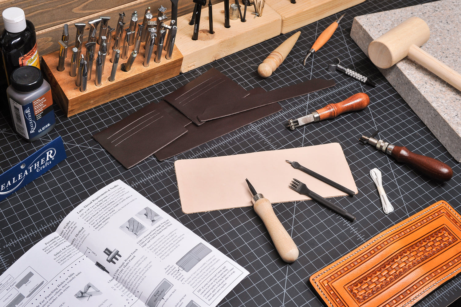What is tooled leather, tooling leather tools and using them