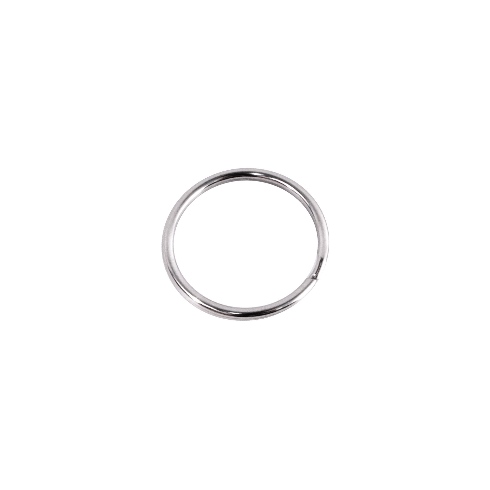 Split Key Ring, 1.25", Nickel, 10/pk