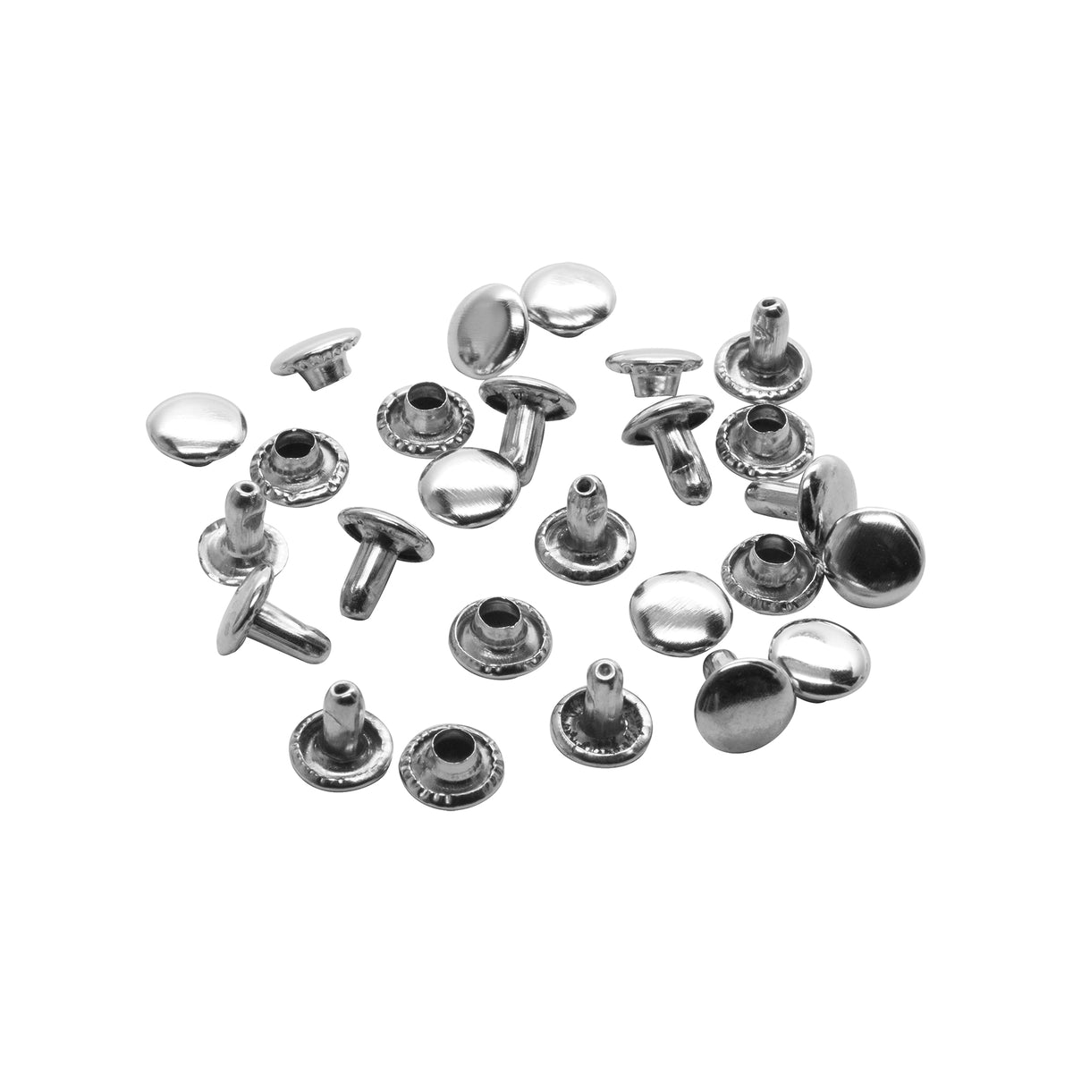 Small Rivets, Nickel, 100/pk