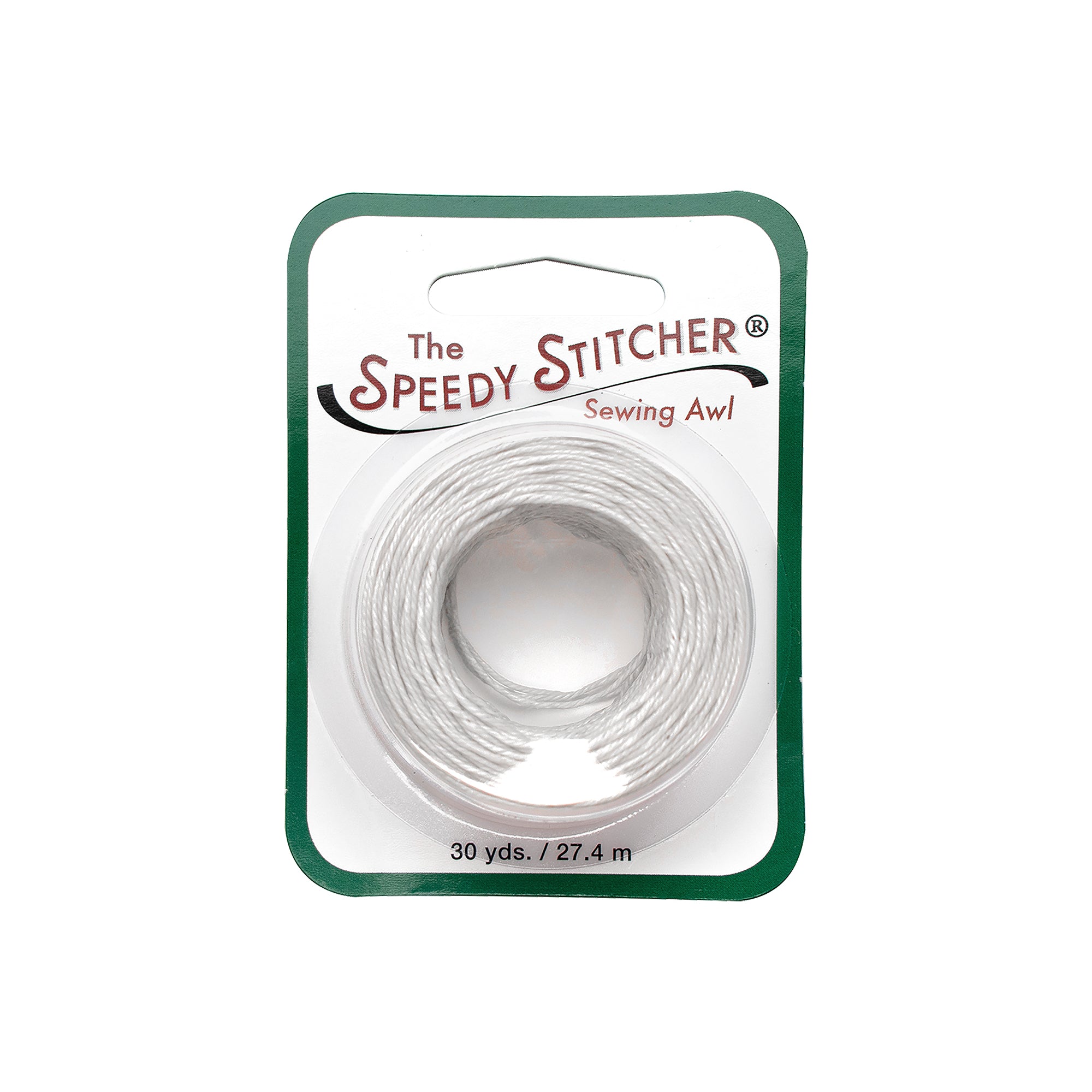 Waxed Thread, White, 25 yd