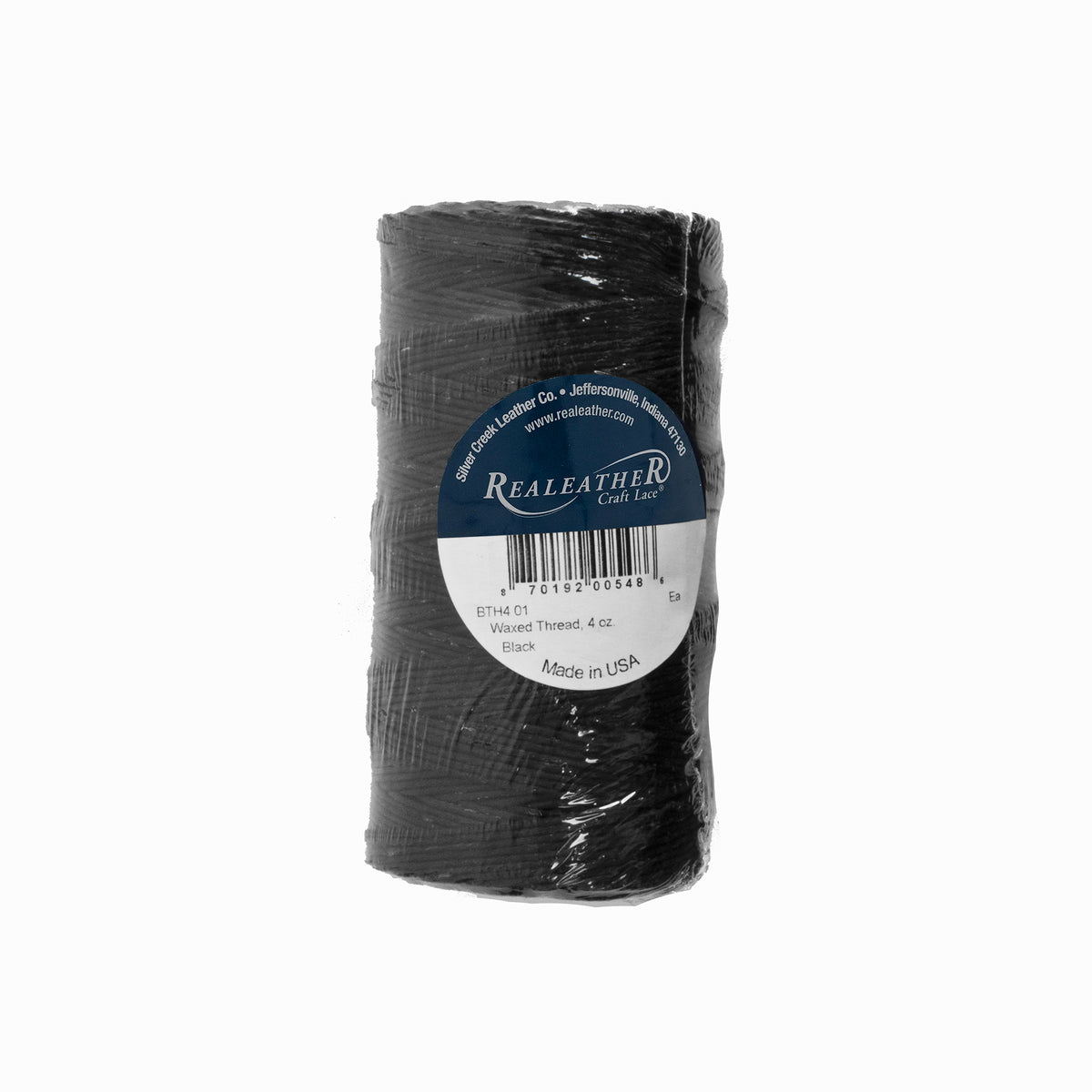 Waxed Thread, Black, 4 oz
