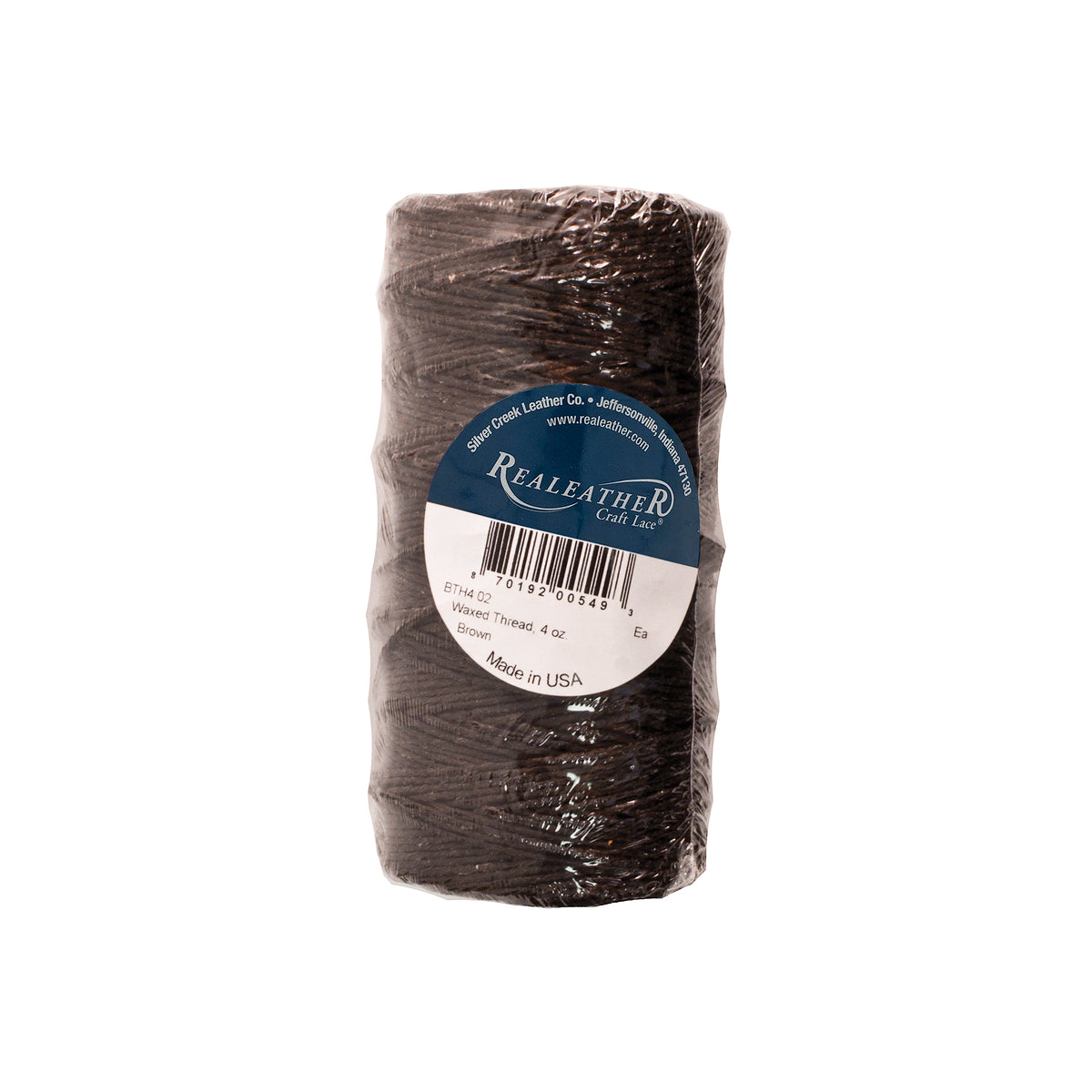 Waxed Thread, Brown, 4 oz
