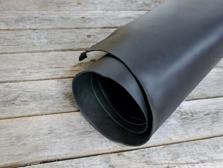 Bridle Leather Sides, 10/12 oz, Black