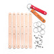 Leather Key Fob Kit 6 Pack
