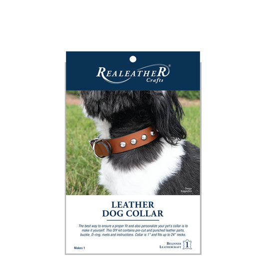 Leather Dog Collar Kit - Stained Torino Leather